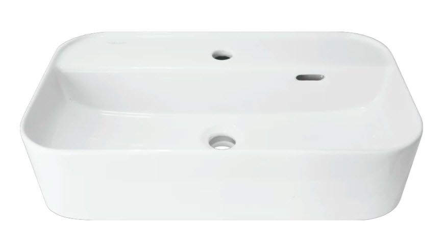 Раковина накладная Sanita Infiniti Shelf УП Белая(__)