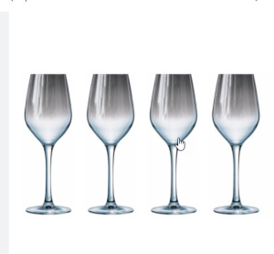 Набор бокалов для вина СЕЛЕСТ СЕРЕБРЯНАЯ ДЫМКА 4шт 350мл