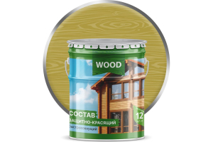 Состав защитно-красящий для древесины быстросохнущий Орегон (9 л) Farbitex Profi Wood (1)