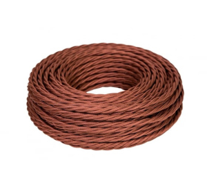 Провод витой ПВХ, 2х2,5 КОРИЧНЕВЫЙ (бухта 50м)