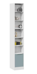 Стеллаж Марли (Белый/Серо-голубой)