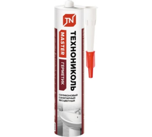 Герметик ТЕХНОНИКОЛЬ санитарный силиконовый бесцветный 280 мл. (12)