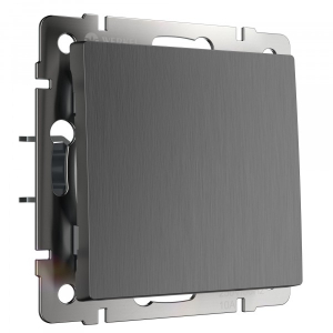 Графит рифленый выключатель  Скрытой установки 1 клав Проходной  Werkel W1112004 (10)