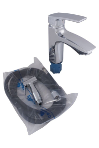 Смеситель CALORIE Люкс для раковины с гигиен. душем 1426 А34 (__)