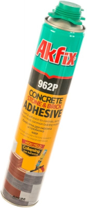 Клей-пена для кирпича и газоблока всесезонная, Akfix 962P, 800 мл. (12)