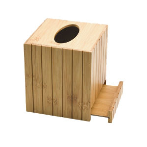 Бокс для салфеток бамбук 12,5х12,5x14,7см