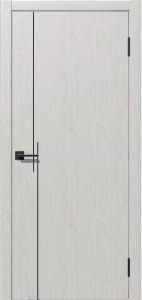 Дверь Комета-3 Ясень снежный (черный) ПГ600 АВС кромка с 2-х сторон