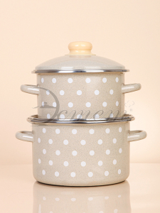 Набор посуды ЭТ-75056 "Горошинки" цилиндрический 2.0+3.0 4пр *1