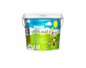 Краска Krasland 110 Акриловая Интер. влаг. Белый МАТОВЫЙ 2,5/3кг (4/192)