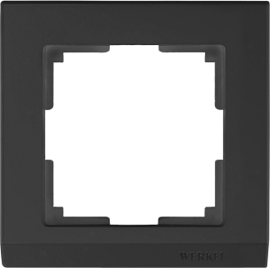 Рамка Stark Черный  1 местная  Werkel W0011808 (10)