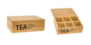 Бокс для хранения чая (бамбук), 21х16х7,5см