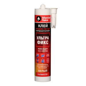 Клей гибридный Жидкие Гвозди MasterTeks ProfiMaster 350 кг/м2 ультрафикс белый (12)