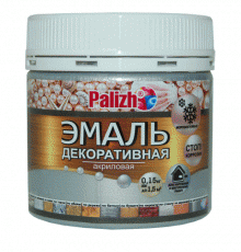 Эмаль декоративная акриловая "Palizh" 0,15кг, серебро (12)
