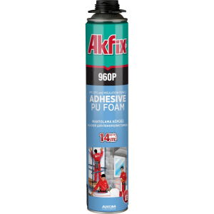Клей-пена Профессиональная  всесезонная, Akfix 960P, 800 мл. / 850 гр. (12)