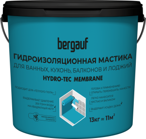 Мастика гидроизоляц. Bergauf Hydro-Tec Membrane плиточ. облиц. ЛЕТО-ЗИМА, 4 кг (1/96)