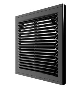Решетка вентиляционная Р сетка разъемная 209х209 пластик Black ERA (40)