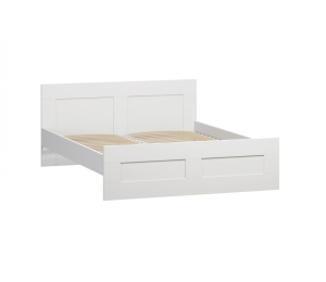 Кровать двойная СИРИУС 160х200 белая RU