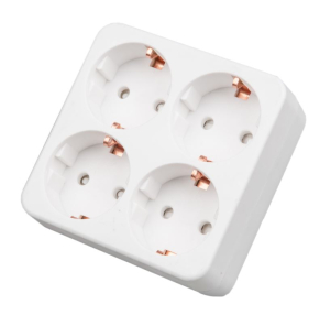Разветвитель сетевой, с/з. 4 гнезда. 16А, 3500Вт. Белый.S-GES4-16S WHITE ТМ Uniel (100)