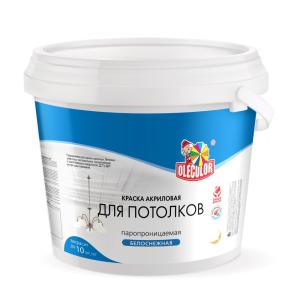 Краска водно-дисперсионная для потолков 3кг Olecolor (6/150)