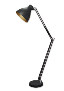 Торшер Lusott 60 Вт, Е27, 220 В, черный/золото