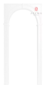 Арка "Фантазия", ПВХ эмалит, белый, 2300*1500*300мм (40)