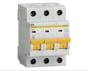 Автоматический выключатель 3P 25А C ВА47-29 4.5кА IEK