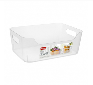 Корзина универсальная 170*120*75мм 1,2л Scandi серый (13) 433222511 Быт