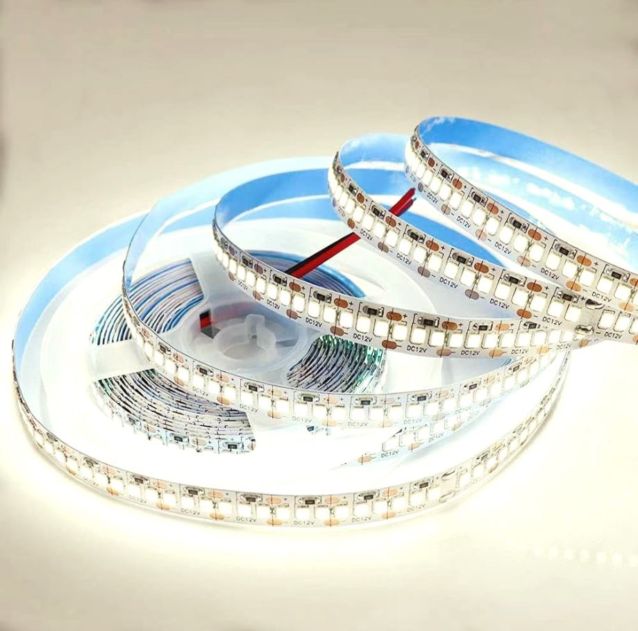 Светодиодная лента 24В, 10Вт/м, smd3528, 120д/м, IP20, 900Лм/м, ширина подложки 8мм, 5м, т/б,