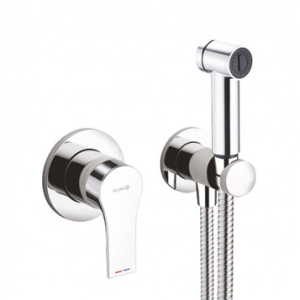 Набор с гигиеническим душем ZENTA встраиваемый смеситель, шланг (хром)
