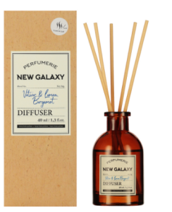 Диффузор Perfumerie, Vetiver & Lemon, Bergamot. 40мл NEW GALAXY (__)