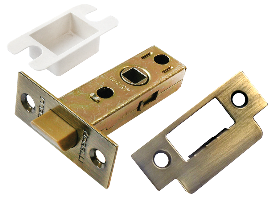 Защелка дверная LP6-45 AB пластик яз., бронза (12)