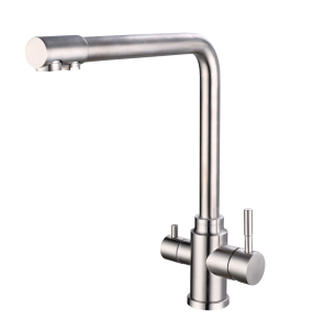 Смеситель для кухни K24S, Кухня/Kitchen, с подключением к фильтру, нержавеющая сталь, ESKO