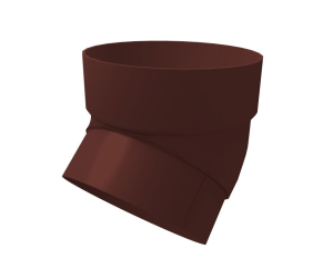 Колено трубы 45, шоколадный GL Standart 120/87 ПВХ (24)