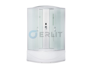 Душевая кабина ERLIT™ ER3509TP-C3 (900*900*2150) глубокий поддон, белая стекл. задняя стенка(__)
