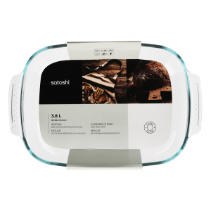 Форма для запекания, SATOSHI , с ручками, стекло, 3,8л