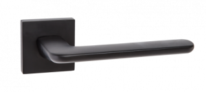 Ручка дверная РЕНЦ 03 "Лана", квадр накл, черный (20)