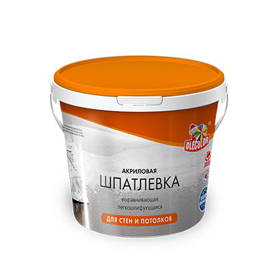 Шпатлевка акр ст/пот 0,9кг Олеколор (12)