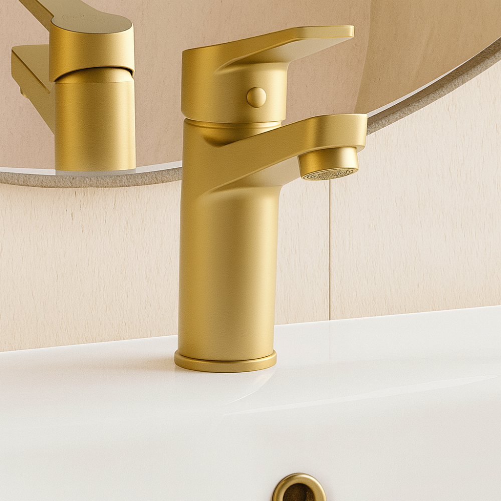 Смеситель Murano Gold для раковин, без донного клапана, арт. MR26Gold4