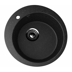 Мойка Ulgran U-405 кругл 495мм ультра черн 344(__)