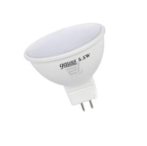 Лампа светодиодная 5,5Вт 6500К GU5.3 MR16 Gauss Elementary