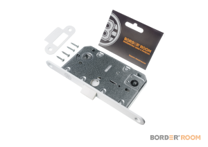 Защелка дверная сантех Бордер пластик яз., W белый (30)