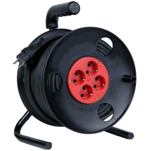 Удлинитель силовой АТОМ/АТЛАНТ КГ 3х1,5 3500 Вт 20м на катушке с заземлением (1)