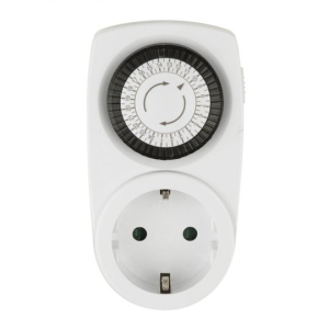 Таймер механический с розеткой, 220В. UST-M10 WHITE  12/24ч. 3500Вт. ТМ Uniel (10)