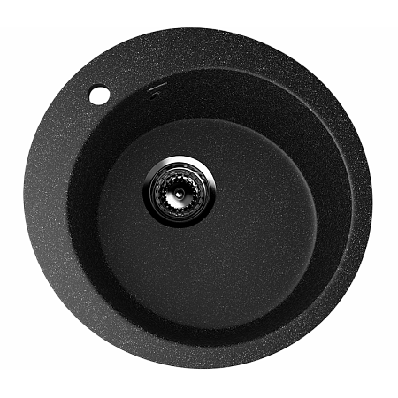 Мойка Ulgran U-405 кругл 495мм ультра черн 344(__)