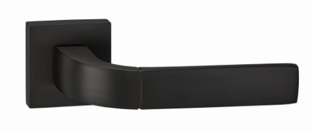 Ручка дверная Puerto 03 "Пиньолата", квадр накл, черный (20)