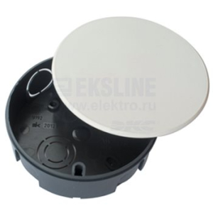 Коробка распределительная простая черн. с бел. крыш. 106*21 WESSEN U191 (100)