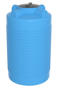Емкость ЭВЛ 500 литров крышка 350 мм цвет голубой Высота 1420  Диаметр 720