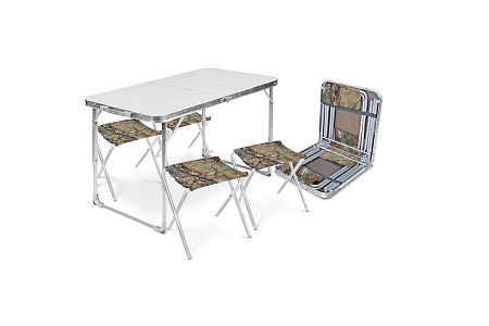 Набор стол+стулья (ССТ-К2/1 металлик-хант)