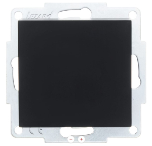 Чёрный бархат выключатель 1 клав 742-4288-100 VESNA  (10шт)