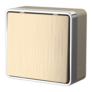 Выключатель Шампань рифленый Открытой установки 1 клав Gallant W5010010 (10)